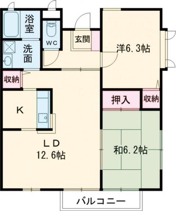 ユイマール・エフ Eの間取り