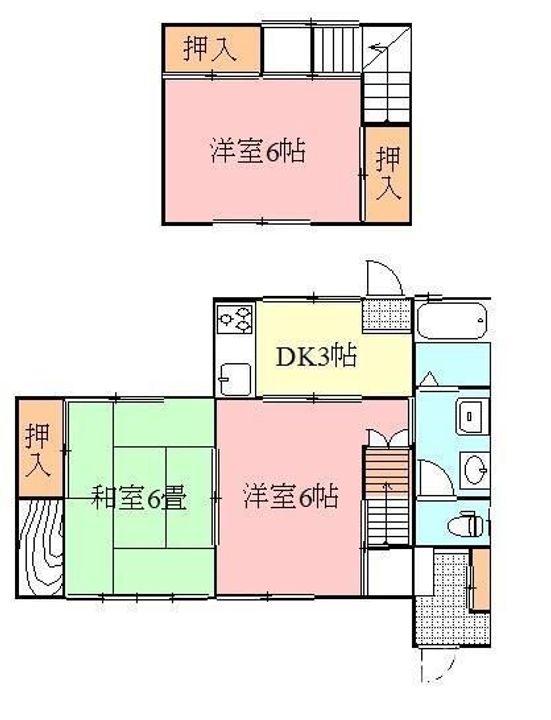 香川県高松市円座町(一戸建)の賃貸物件の間取り