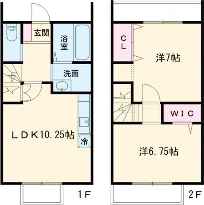 茨城県土浦市おおつ野6(一戸建)の賃貸物件の間取り