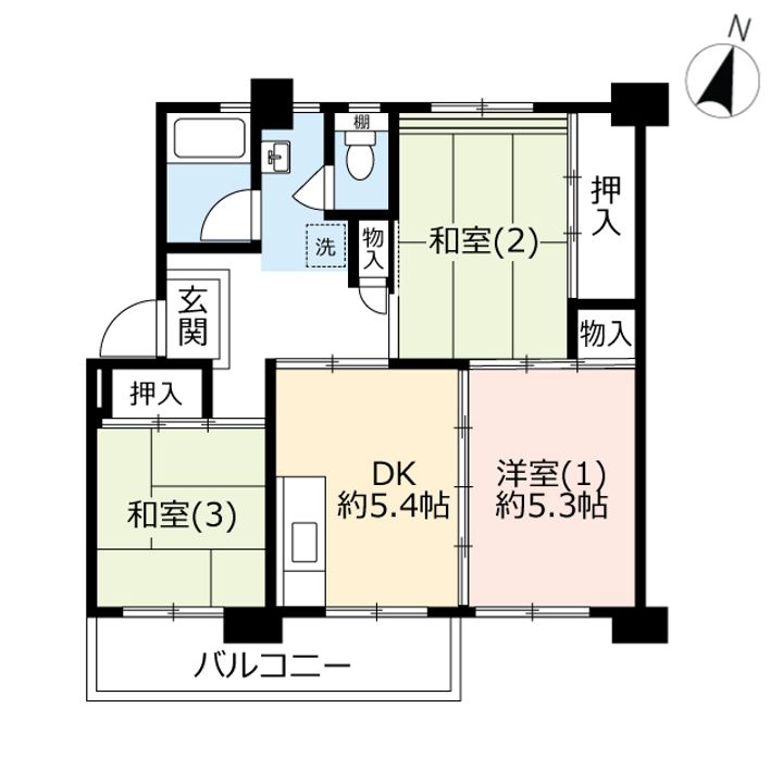 UR飯島の間取り