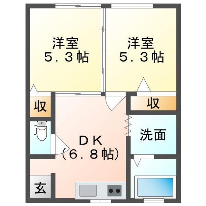 MIKIハイツの間取り