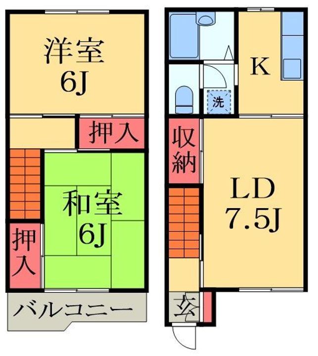 千葉県千葉市若葉区桜木7(一戸建)の賃貸物件の間取り