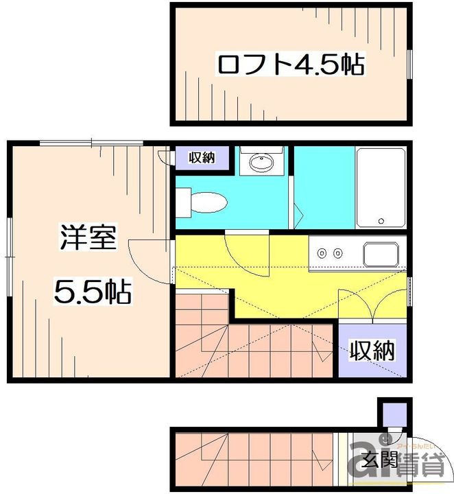 東京都練馬区南大泉5(アパート)の賃貸物件の間取り