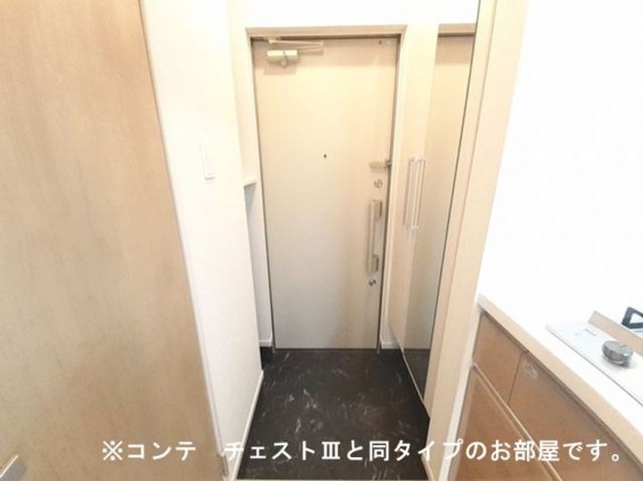 滋賀県草津市東草津3(アパート)の賃貸物件の玄関