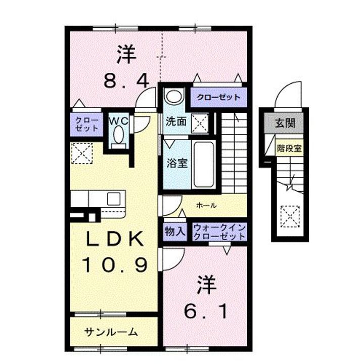 チョコレットの間取り