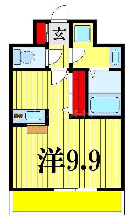 千葉県船橋市本町7(マンション)の賃貸物件の間取り