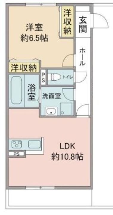 クレール花水木の間取り