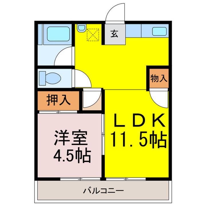 K&EハイツIの間取り