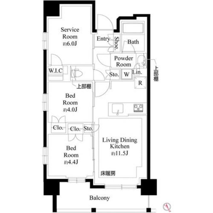 プレシス上福岡の間取り