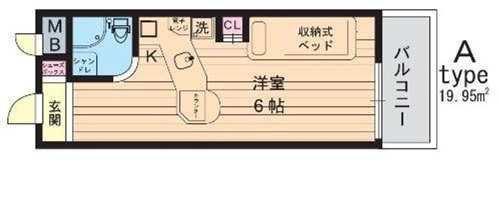 京都府京都市南区唐橋平垣町(アパート)の賃貸物件の間取り