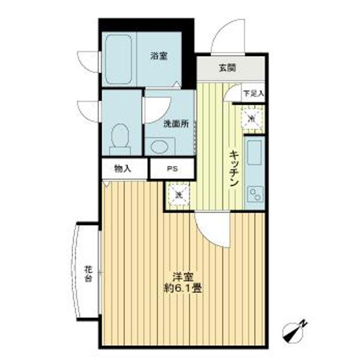東京都港区南青山4(マンション)の賃貸物件の間取り