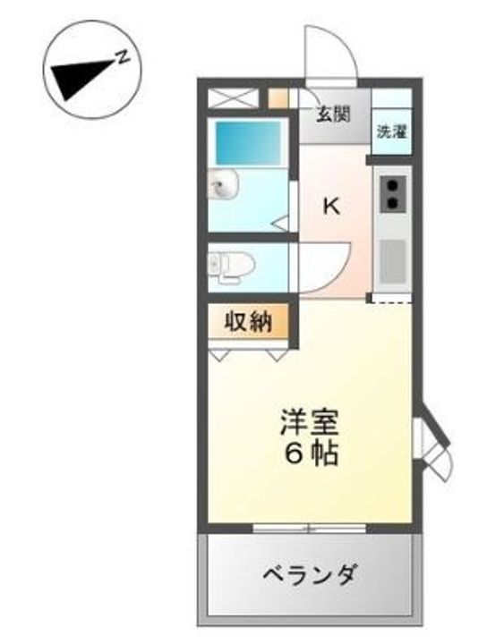 岡山県倉敷市八王寺町(アパート)の賃貸物件の間取り