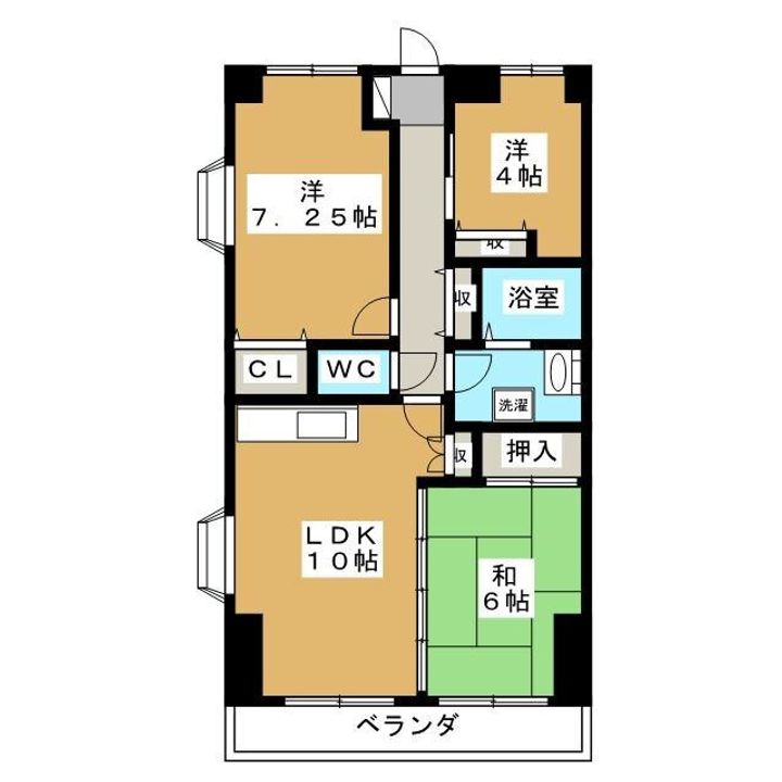 リバーハイツMの間取り