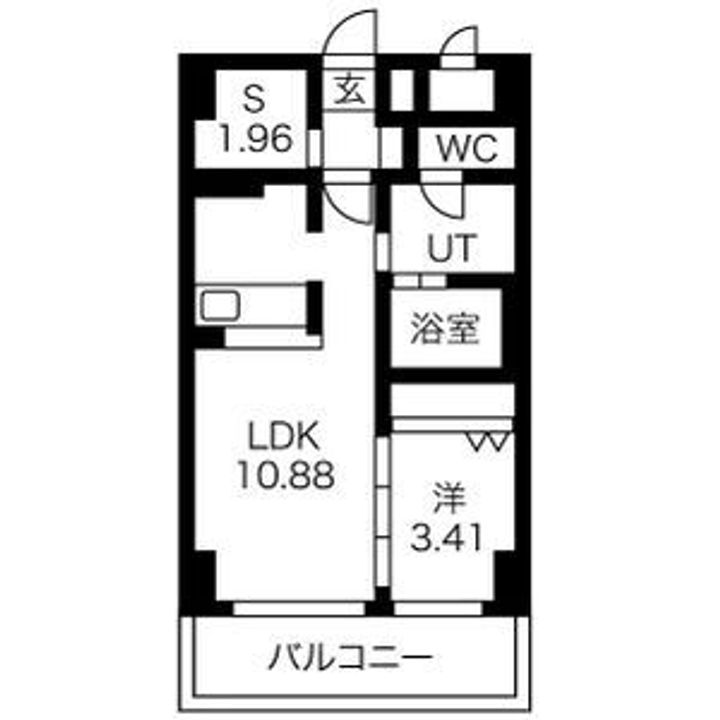 群馬県高崎市芝塚町(マンション)の賃貸物件の間取り