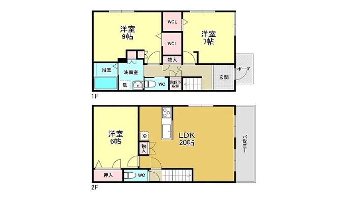大阪府吹田市津雲台6(一戸建)の賃貸物件の間取り
