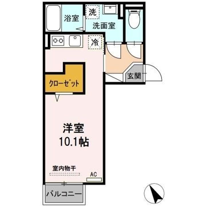 ブランネージュ理科大前の間取り