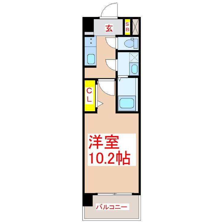 S-RESIDENCE新町Agogの間取り