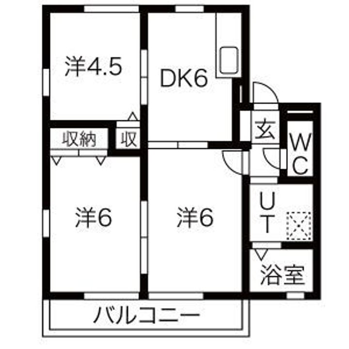 エルハイムDの間取り