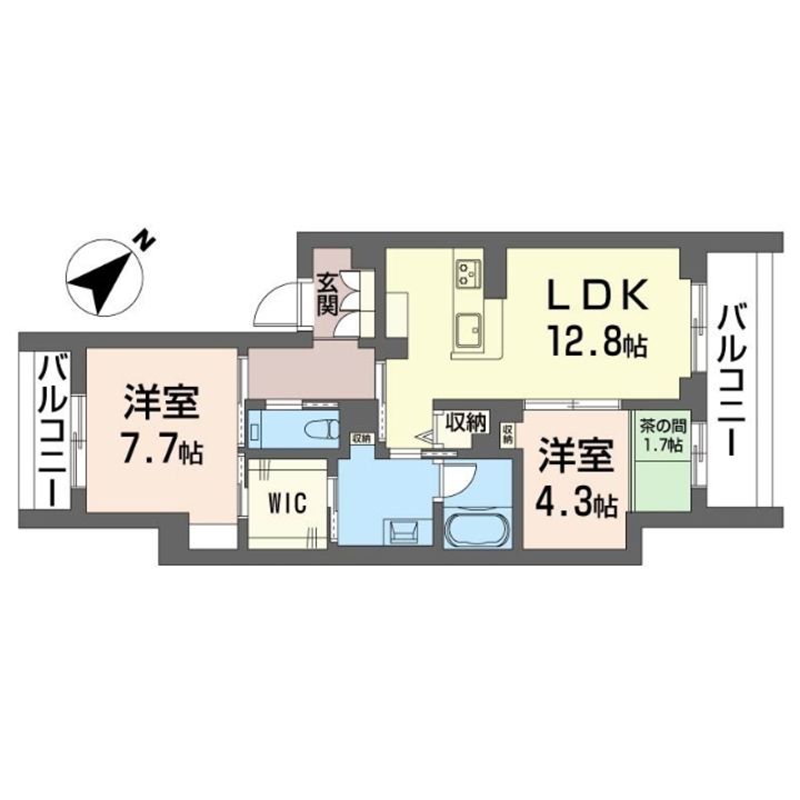 グランディール横濱台場の間取り