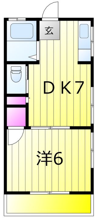 コーポおおかわらの間取り