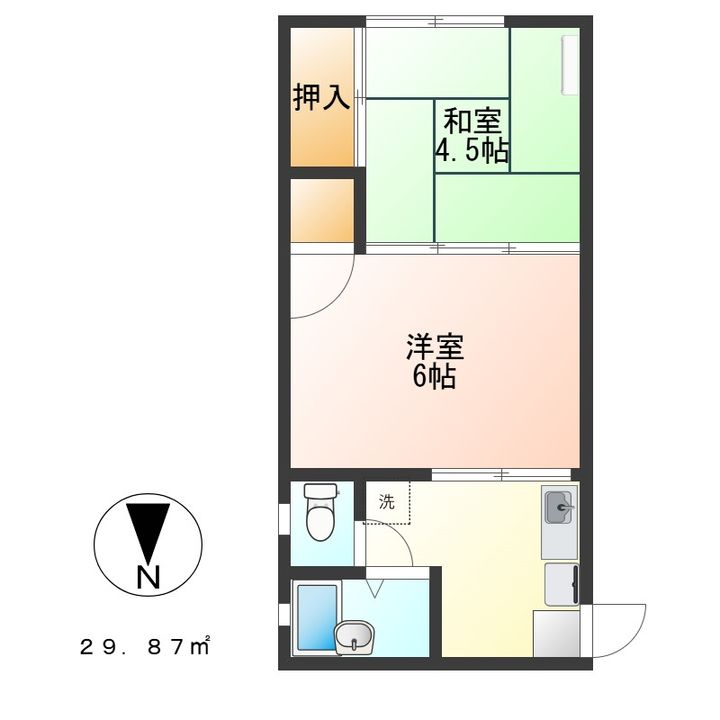 Kハイツの間取り