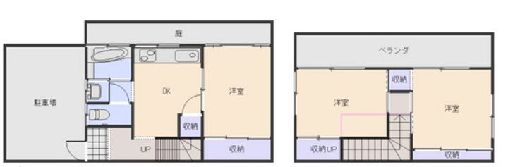 広島県広島市佐伯区坪井2(一戸建)の賃貸物件の間取り