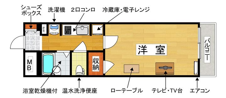 兵庫県尼崎市南武庫之荘6(マンション)の賃貸物件の間取り