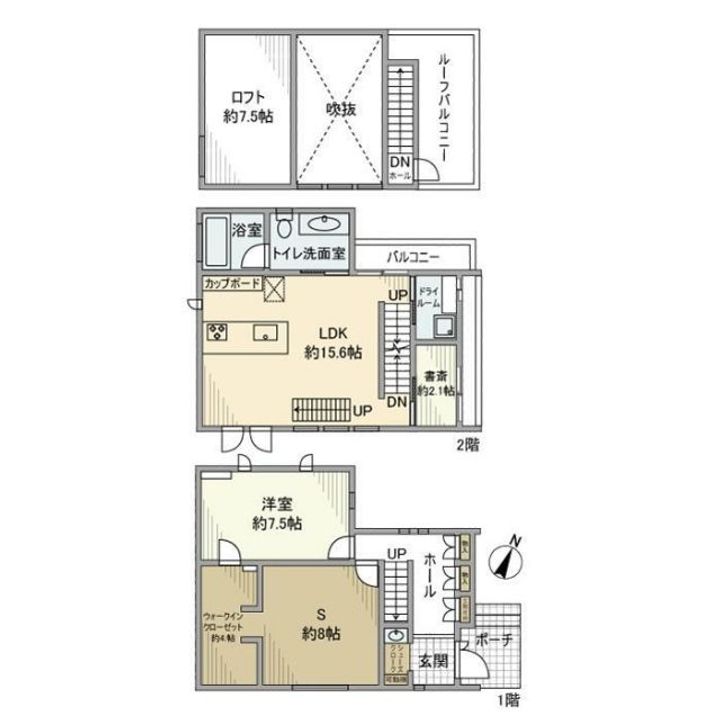 東京都世田谷区岡本3(一戸建)の賃貸物件の間取り