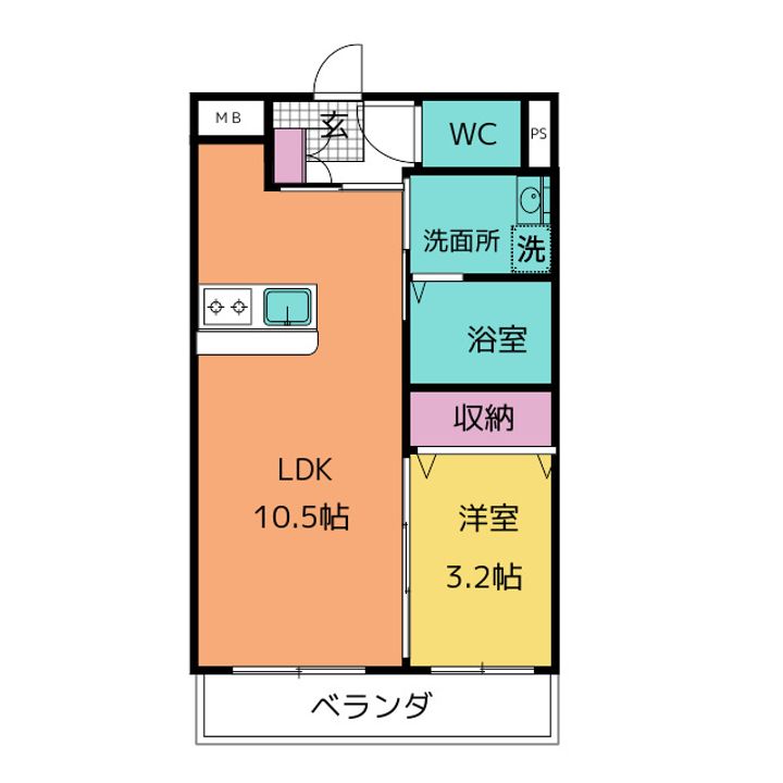 シエン フルールの間取り