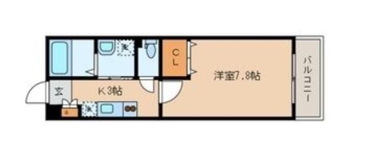 シャテロハイツ弐番館の間取り