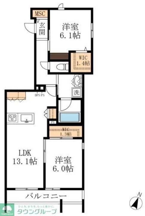 Precious西山元町の間取り