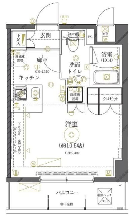 東京都世田谷区船橋2(マンション)の賃貸物件の間取り