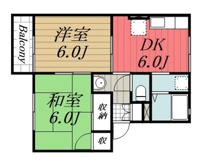 千葉県大網白里市駒込(アパート)の賃貸物件の間取り