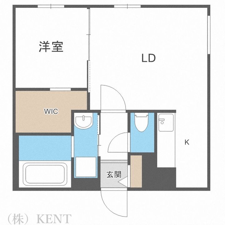 イクス北円山の間取り