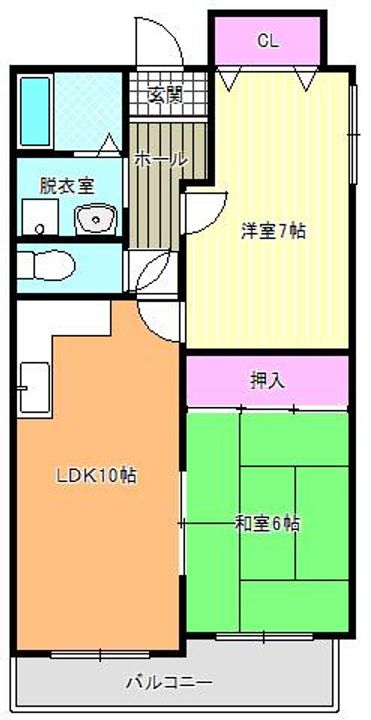 ライフコート針中野の間取り