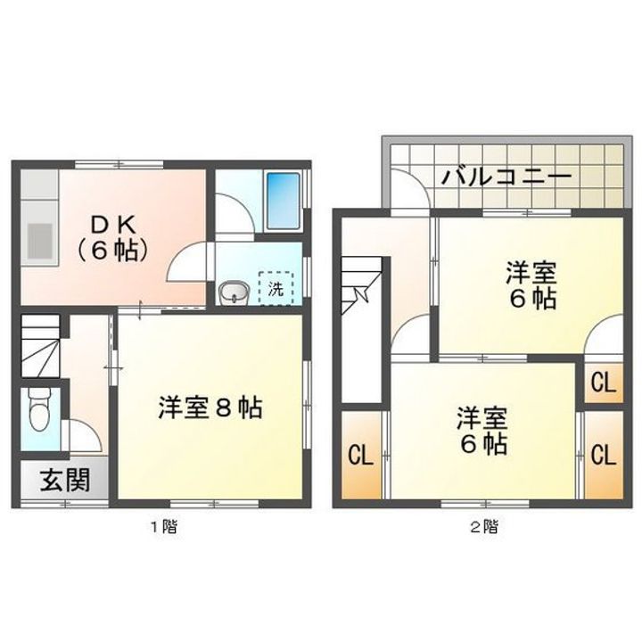 三重県津市高野尾町(一戸建)の賃貸物件の間取り