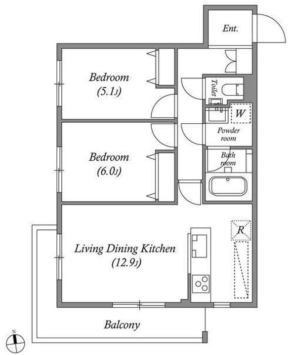 オーパスホームズ武蔵小金井の間取り