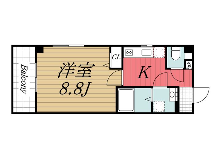 千葉県千葉市稲毛区小仲台6(マンション)の賃貸物件の間取り