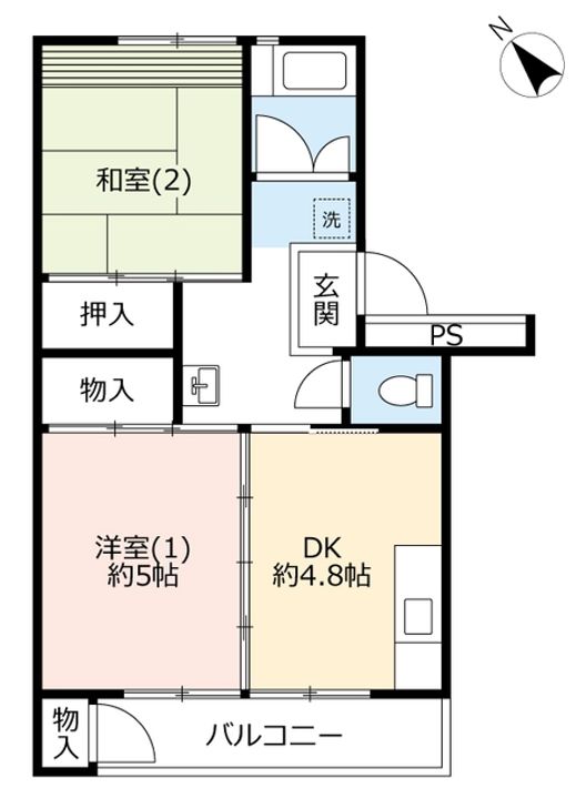 UR真砂第二の間取り