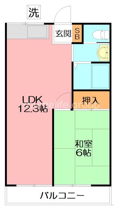 神奈川県平塚市入野(アパート)の賃貸物件の間取り