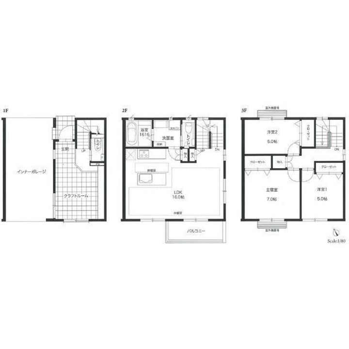 福岡県福岡市早良区室見5(一戸建)の賃貸物件の間取り