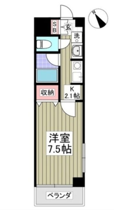 エクスバル熊谷の間取り