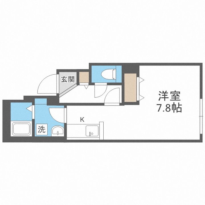 北海道札幌市中央区南十四条西7(マンション)の賃貸物件の間取り