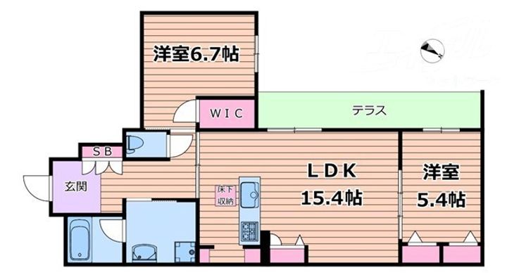 ハムステッドアレーの間取り