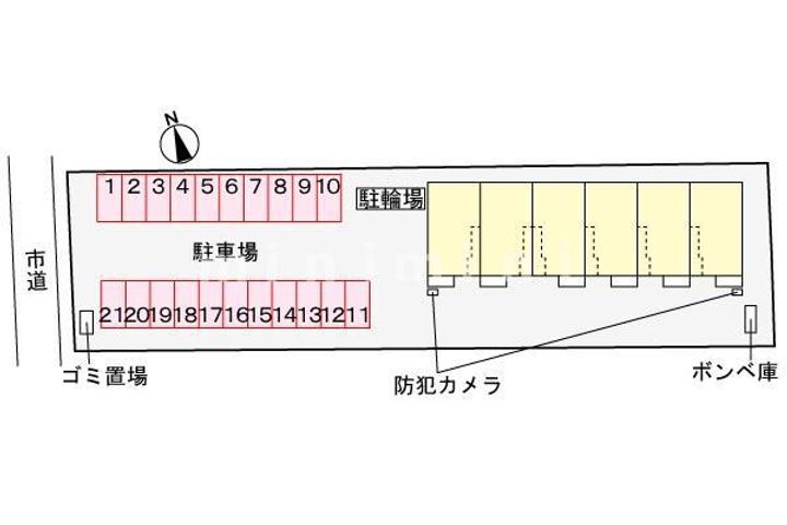 熊本県合志市須屋(アパート)の賃貸物件の地図
