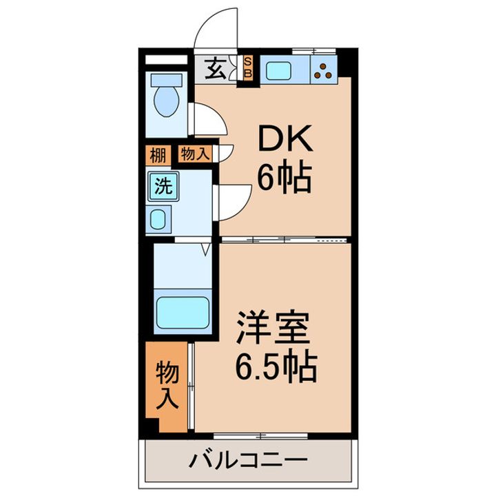 神奈川県横浜市保土ヶ谷区星川1(マンション)の賃貸物件の間取り
