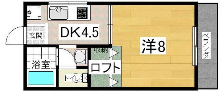 コーポ若木の間取り