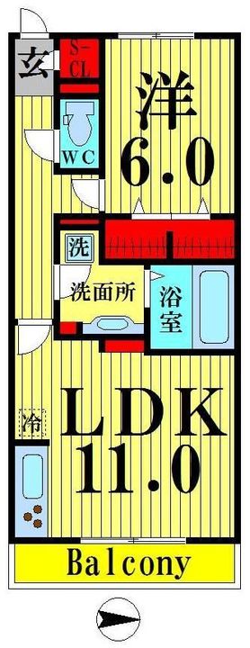 Peony豊明の間取り