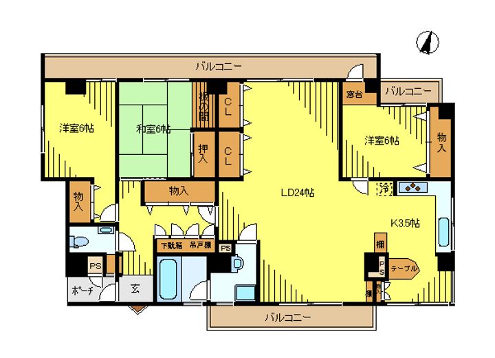 東京都豊島区雑司が谷1(マンション)の賃貸物件の間取り