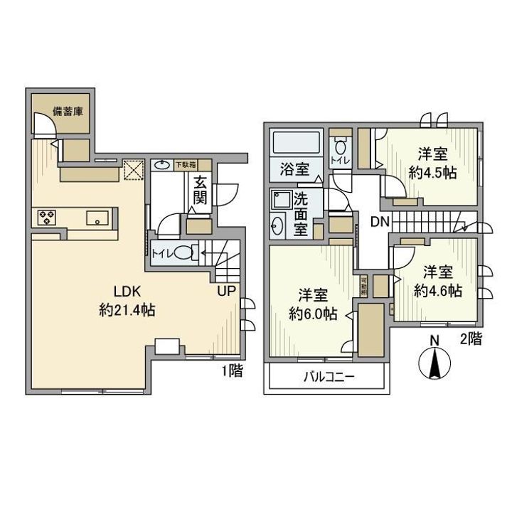 東京都杉並区井草2(一戸建)の賃貸物件の間取り